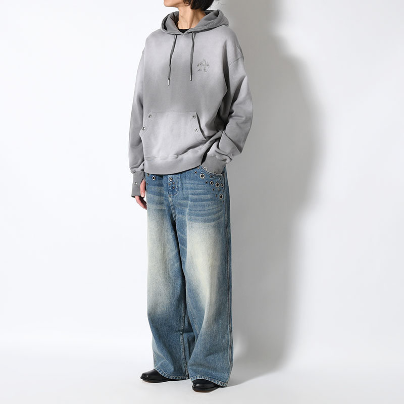 EYELET BAGGY DENIM -2.COLOR-