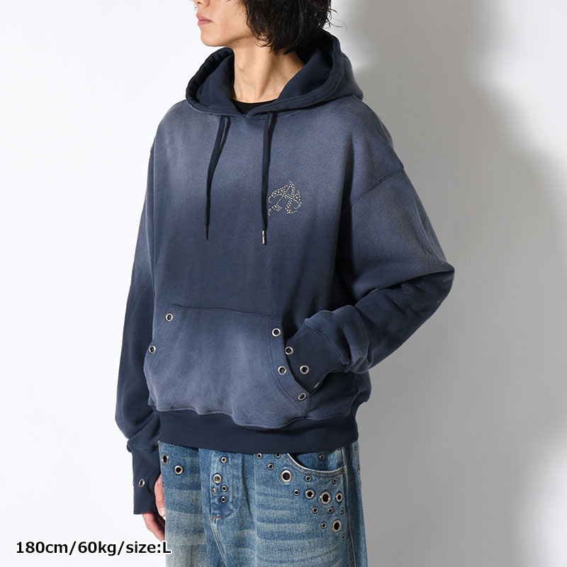 PIGMENT STUDS HOODIE -3.COLOR-