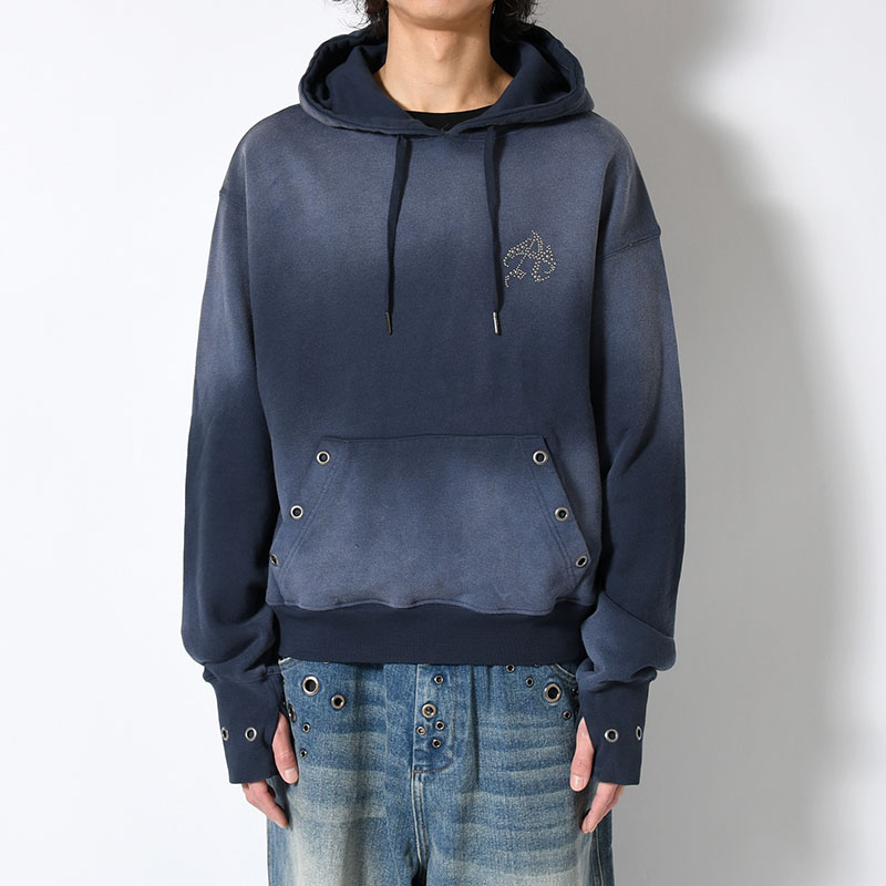 PIGMENT STUDS HOODIE -3.COLOR-