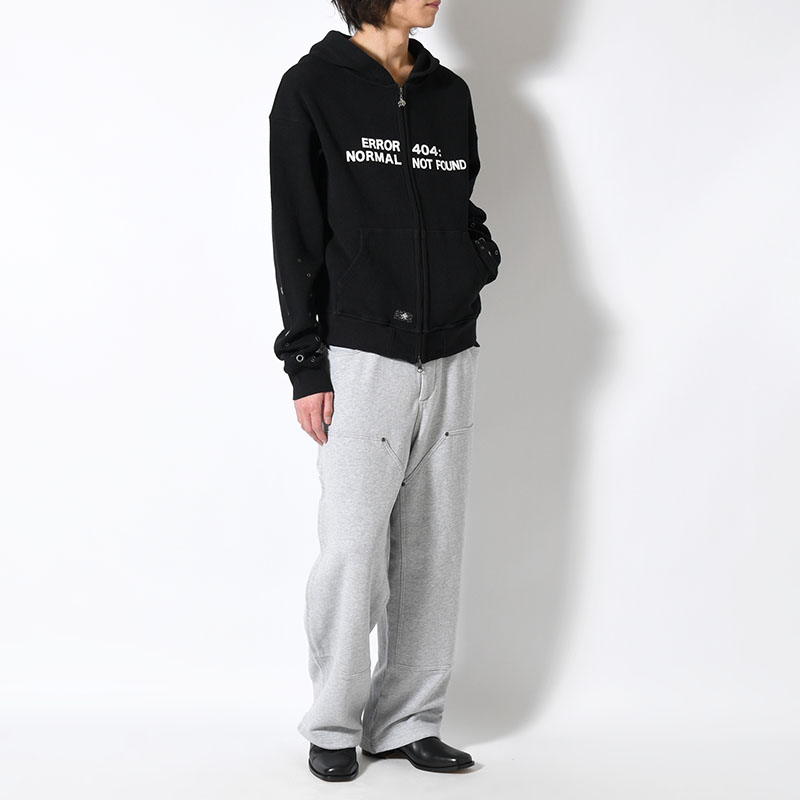 EYELET THERMAL ZIP HOODIE -2.COLOR-