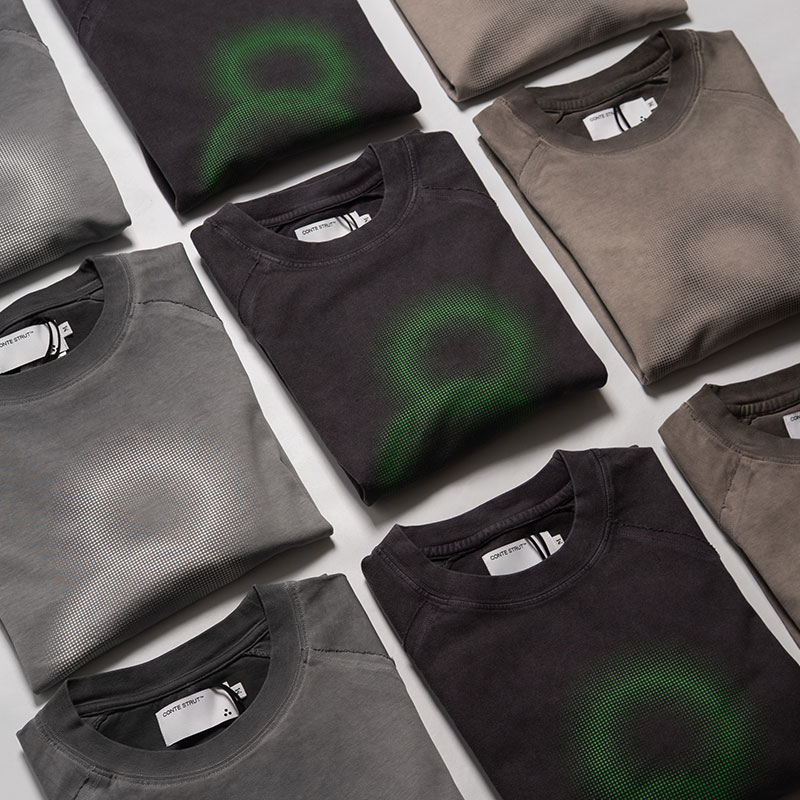3 HALFTONE L/S TEE -3.COLOR-