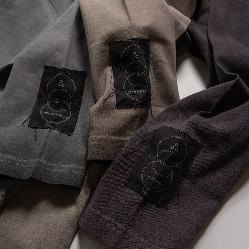 3 HALFTONE L/S TEE -3.COLOR-