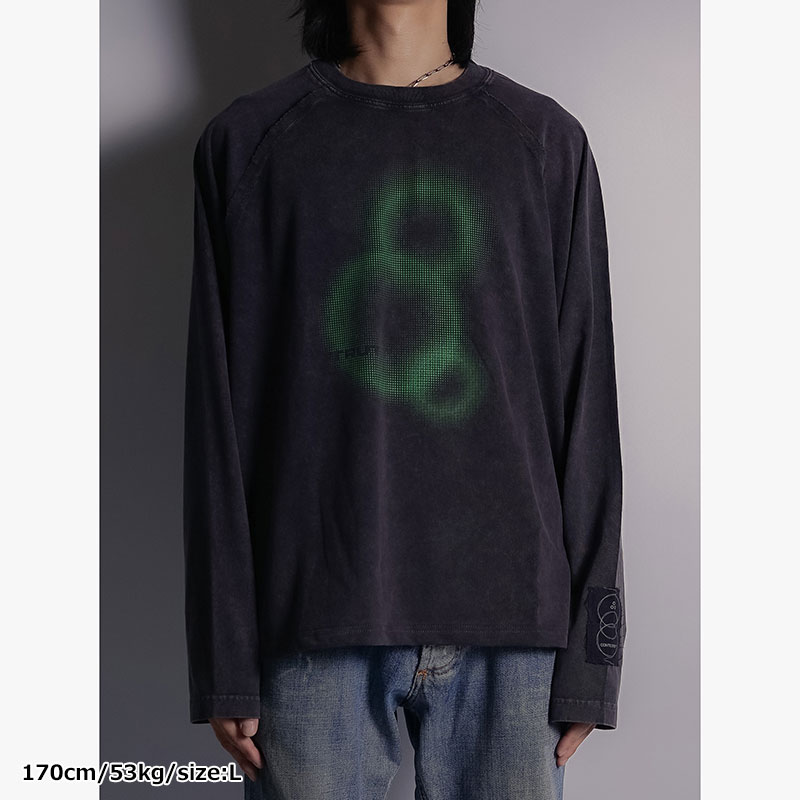 3 HALFTONE L/S TEE -3.COLOR-