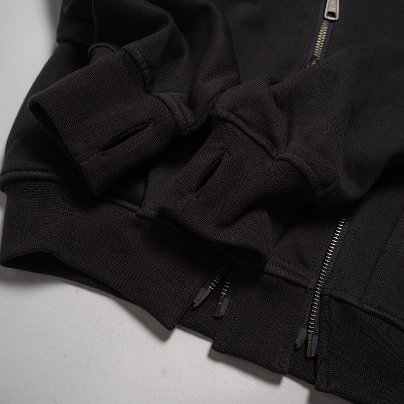 DOUBLE ZIP LINE HOODIE -3.COLOR-