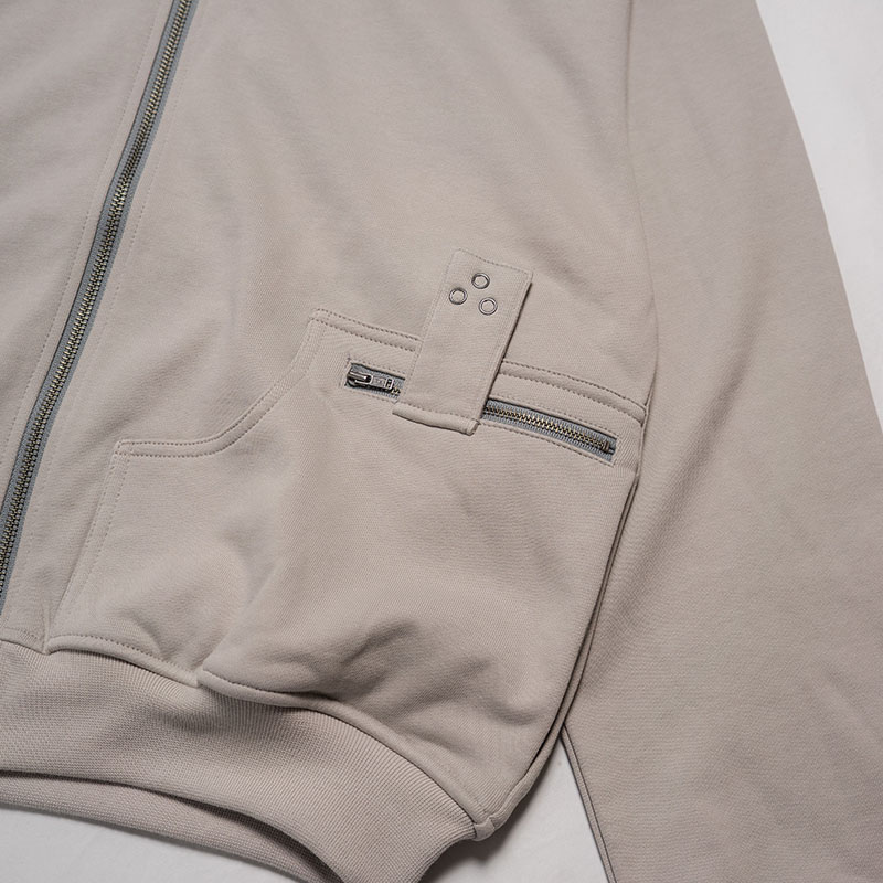 DOUBLE ZIP LINE HOODIE -3.COLOR-