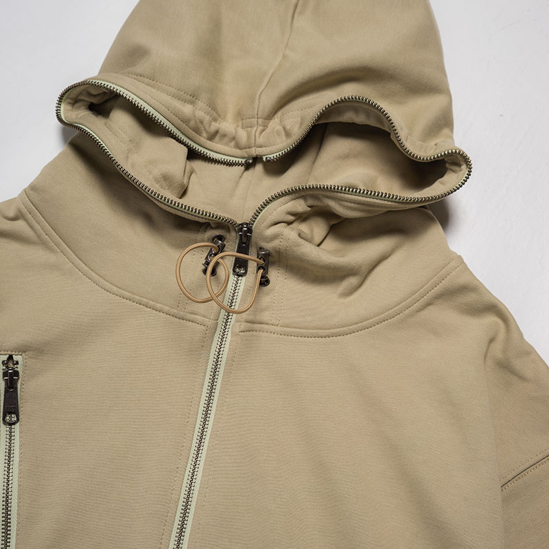 DOUBLE ZIP LINE HOODIE -3.COLOR-