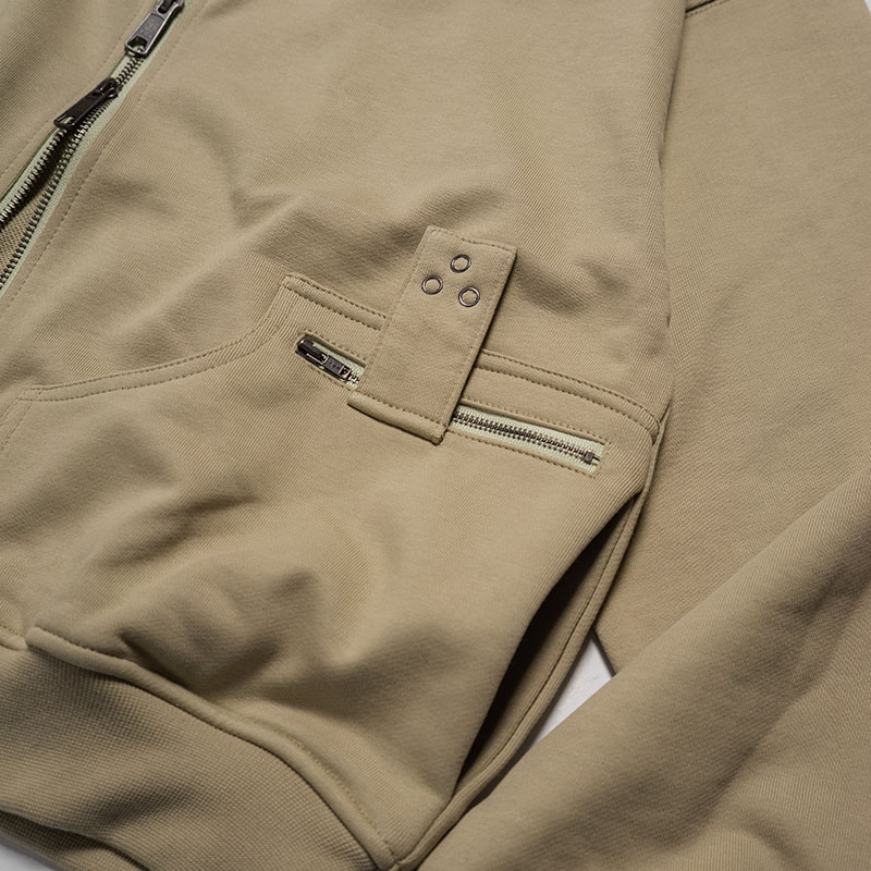 DOUBLE ZIP LINE HOODIE -3.COLOR-