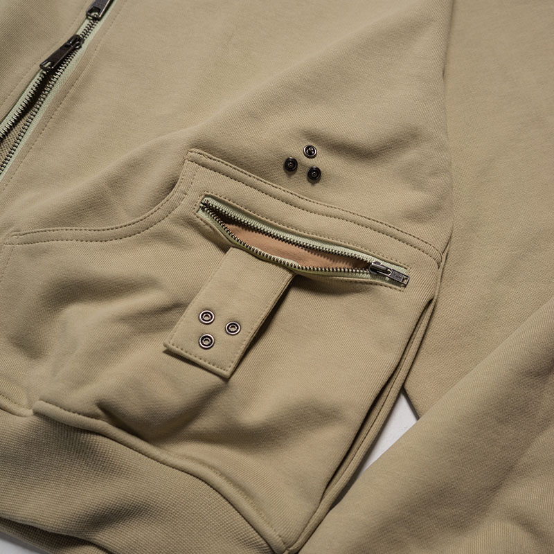 DOUBLE ZIP LINE HOODIE -3.COLOR-
