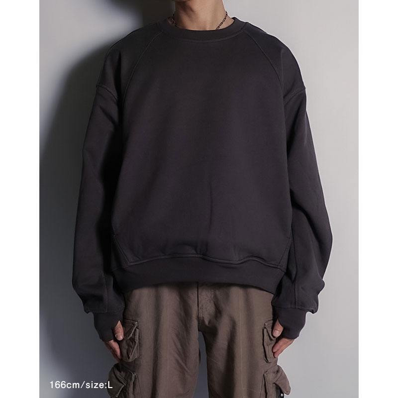 TOGGLED CREW SWEAT -3.COLOR-