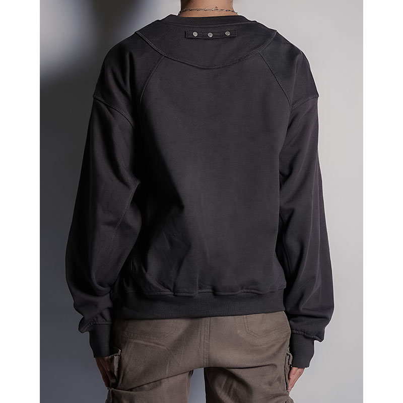 TOGGLED CREW SWEAT -3.COLOR-
