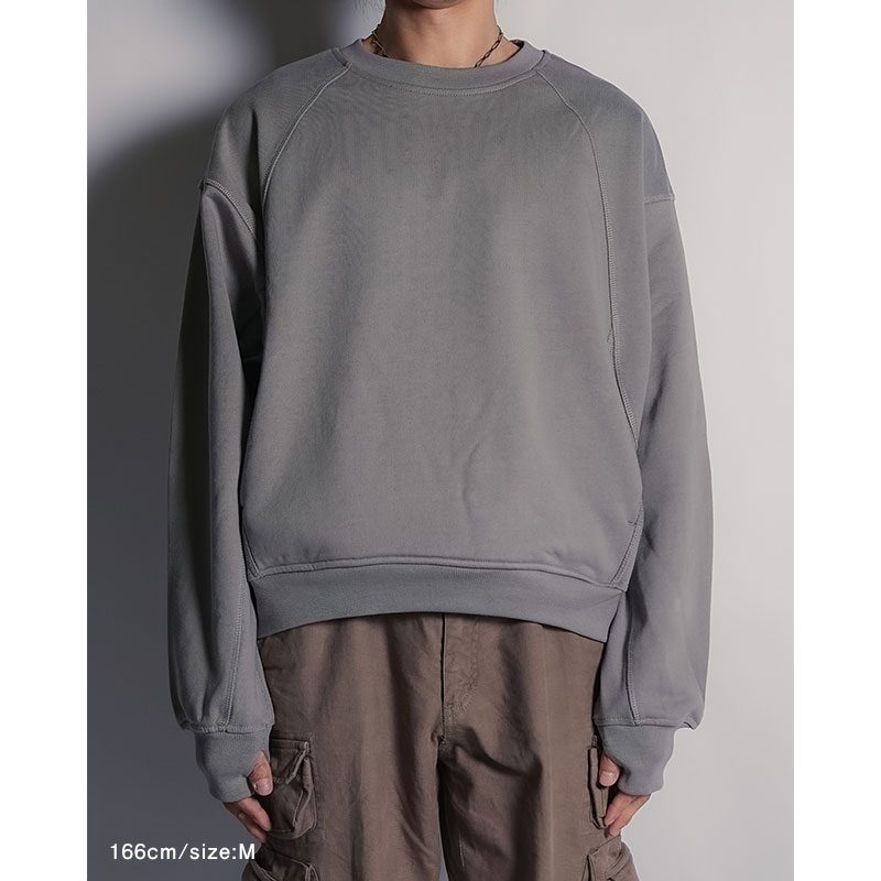 TOGGLED CREW SWEAT -3.COLOR-