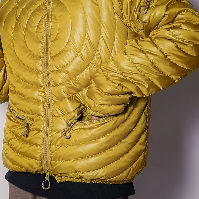 Circle quilted down jacket -3.COLOR-