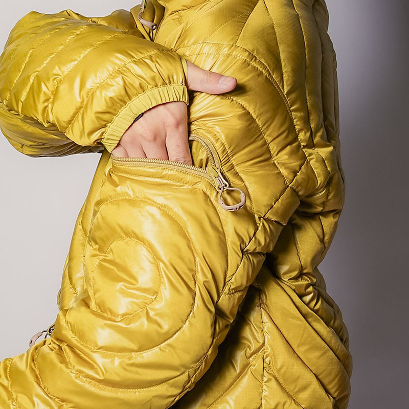 Circle quilted down jacket -3.COLOR-