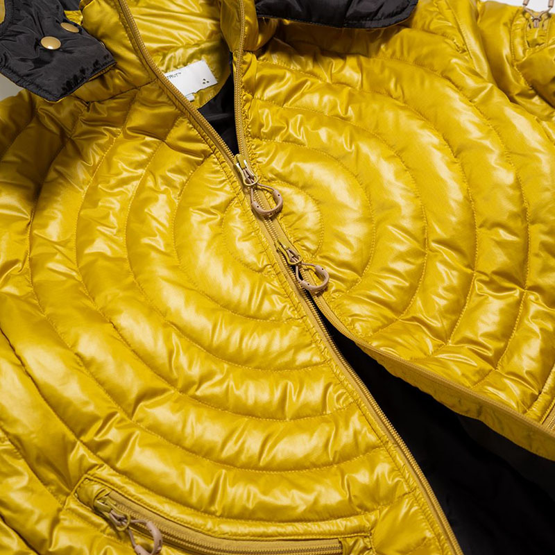 Circle quilted down jacket -3.COLOR-