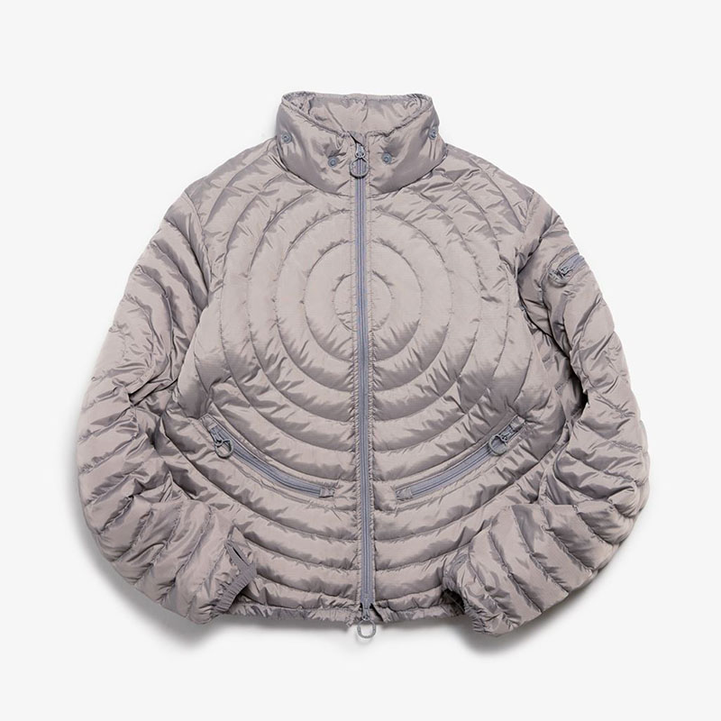 Circle quilted down jacket -3.COLOR-