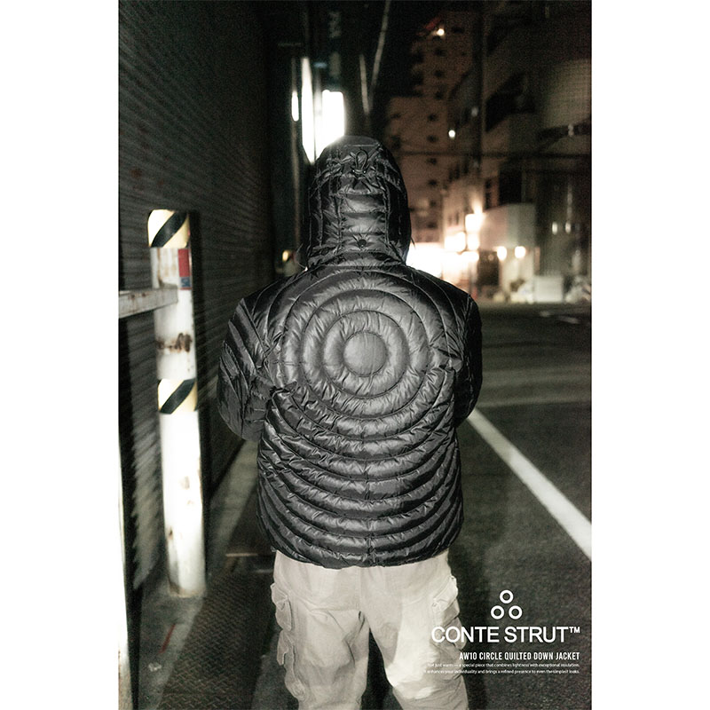 Circle quilted down jacket -3.COLOR-