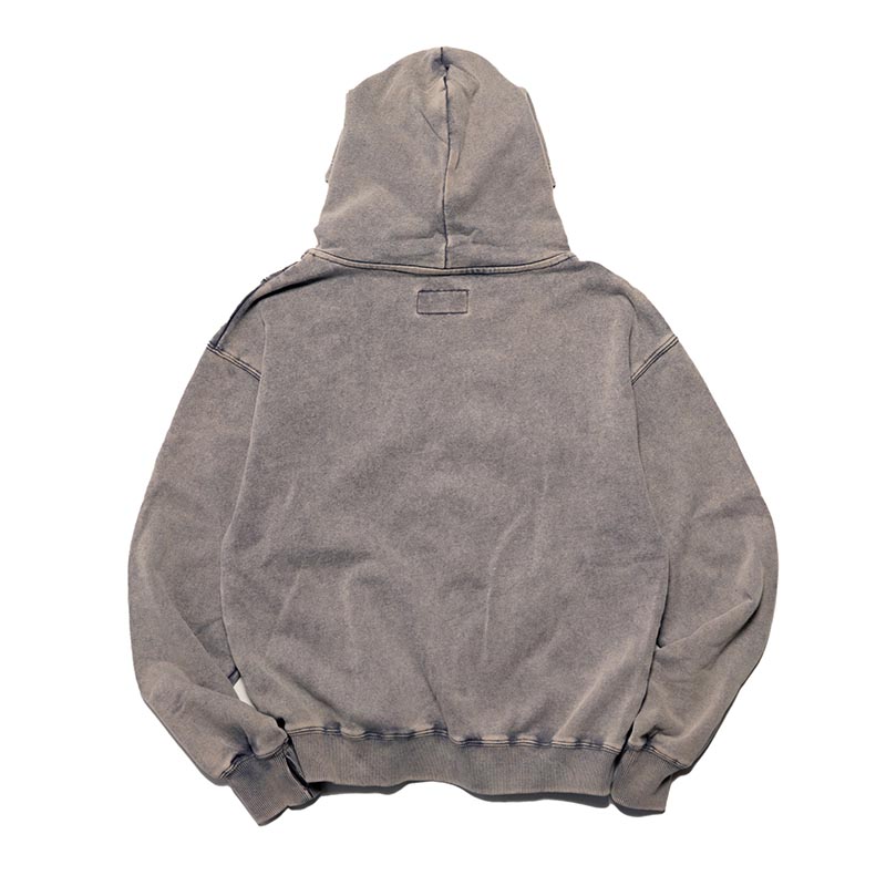 FADED SWITCHING ZIP HOODIE -3.COLOR-