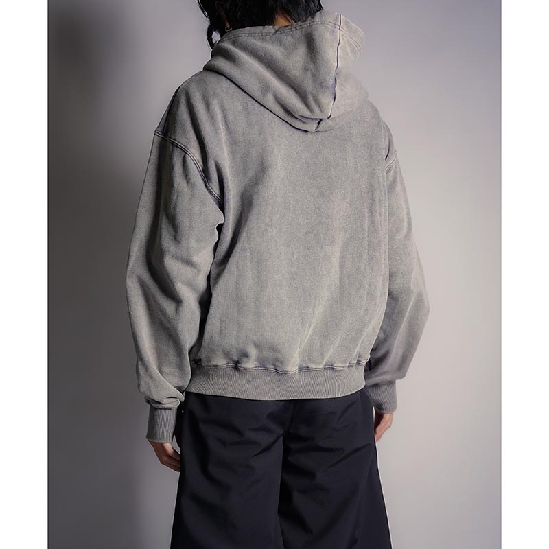 FADED SWITCHING ZIP HOODIE -3.COLOR-