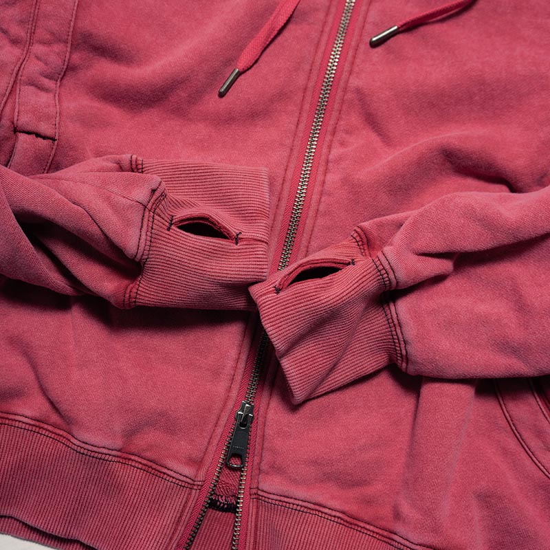 FADED SWITCHING ZIP HOODIE -3.COLOR-