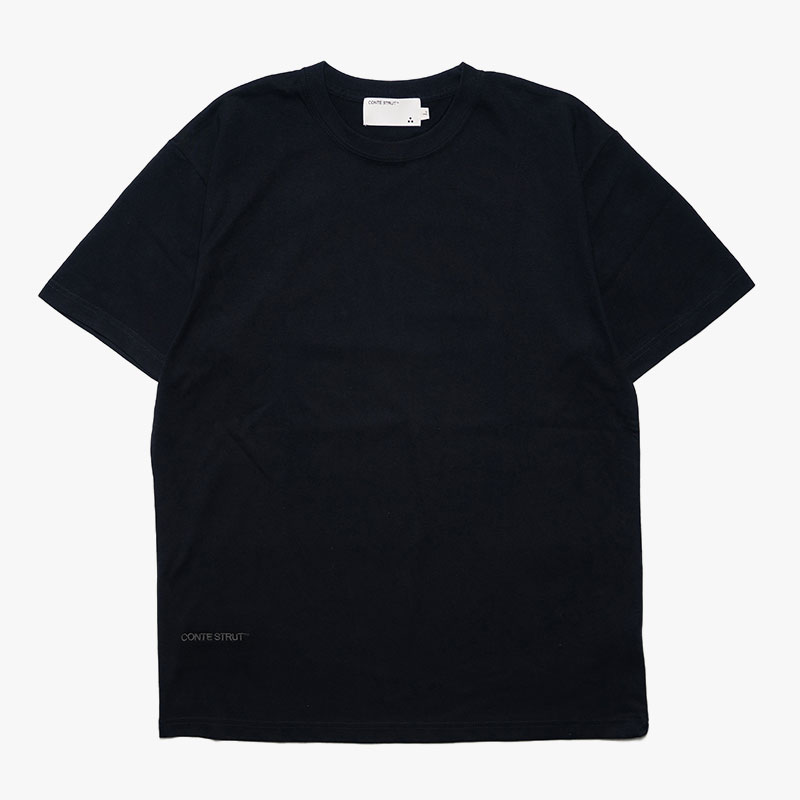 CLASSIC EMBROIDERED LOGO S/S TEE -3.COLOR-(BLACK)