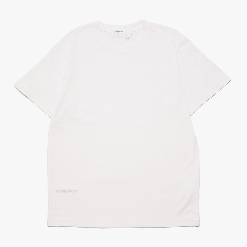 CLASSIC EMBROIDERED LOGO S/S TEE -3.COLOR-(WHITE)