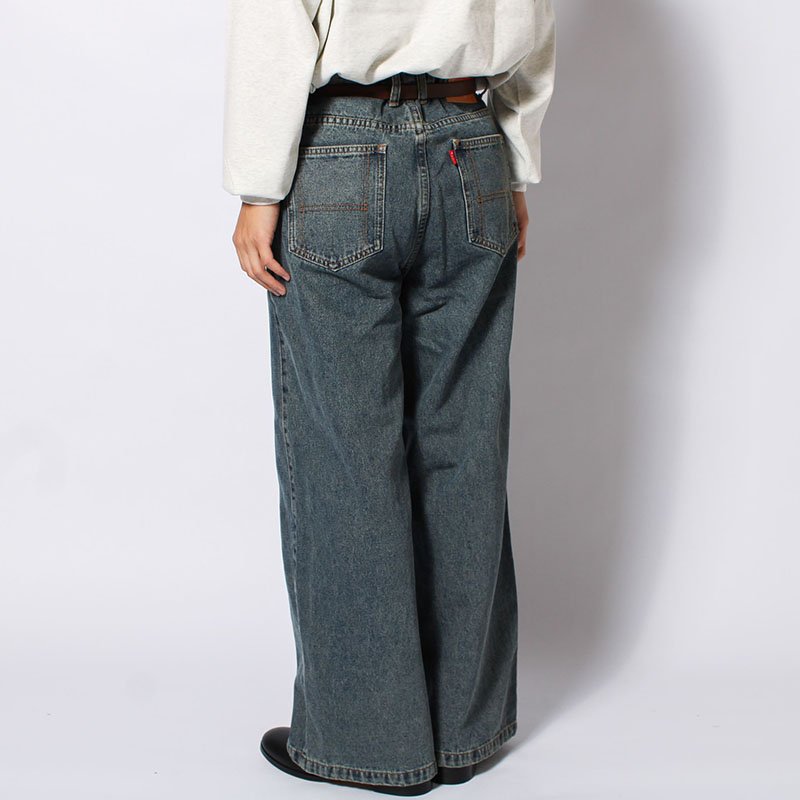 KNIT LINE DENIM PANTS -2.COLOR-