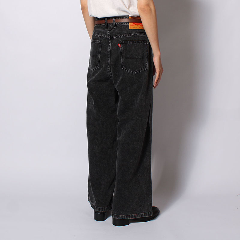 KNIT LINE DENIM PANTS -2.COLOR-