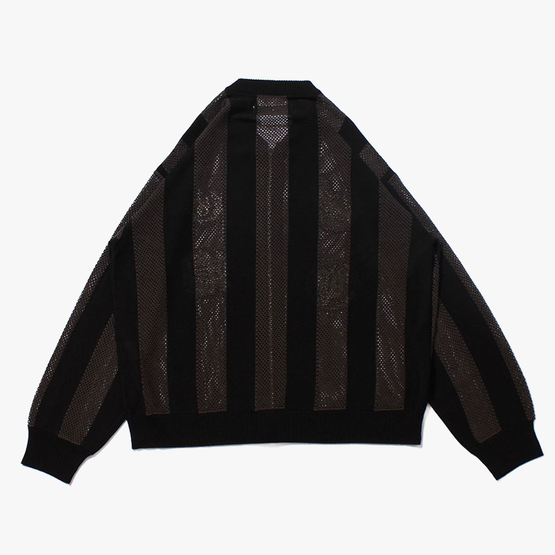 STRIPE MESH GAME BLOUSON -3.COLOR-