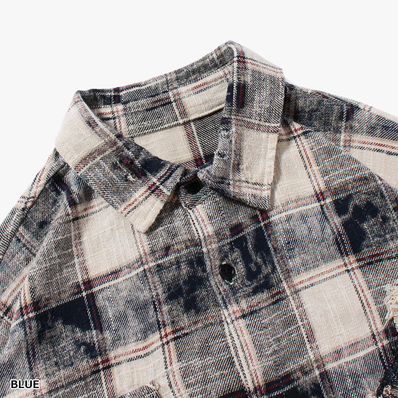 REVERSIBLE CHECK SHIRTS -2.COLOR-