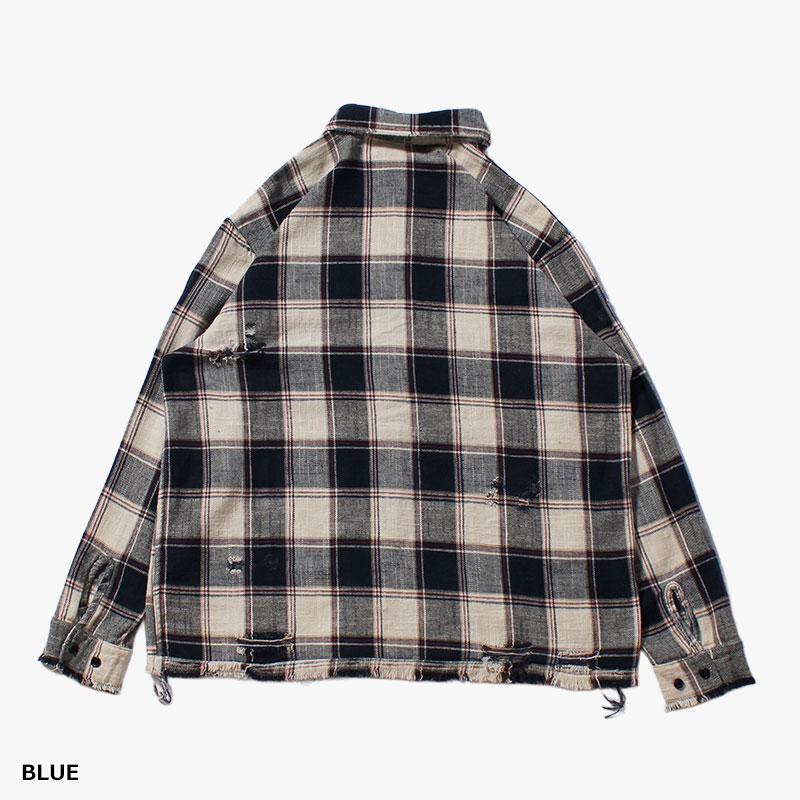 REVERSIBLE CHECK SHIRTS -2.COLOR-