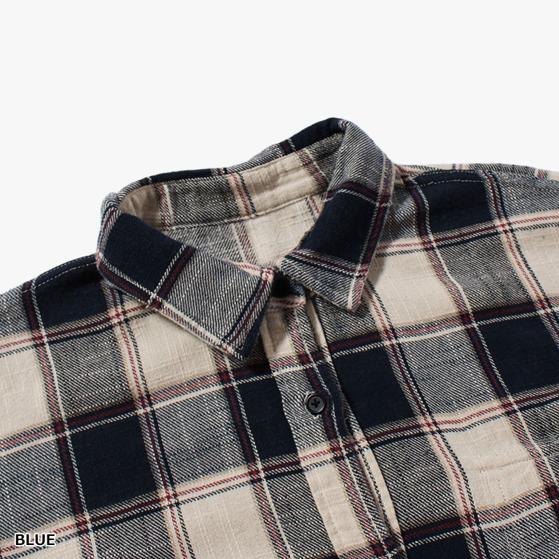 REVERSIBLE CHECK SHIRTS -2.COLOR-