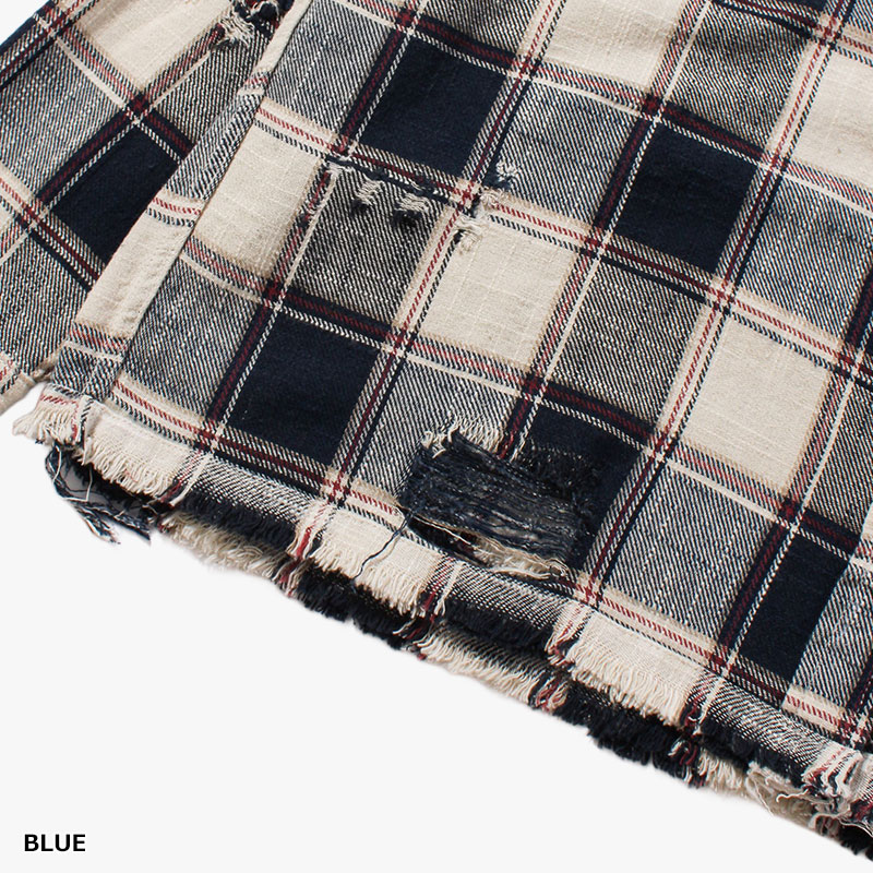 REVERSIBLE CHECK SHIRTS -2.COLOR-