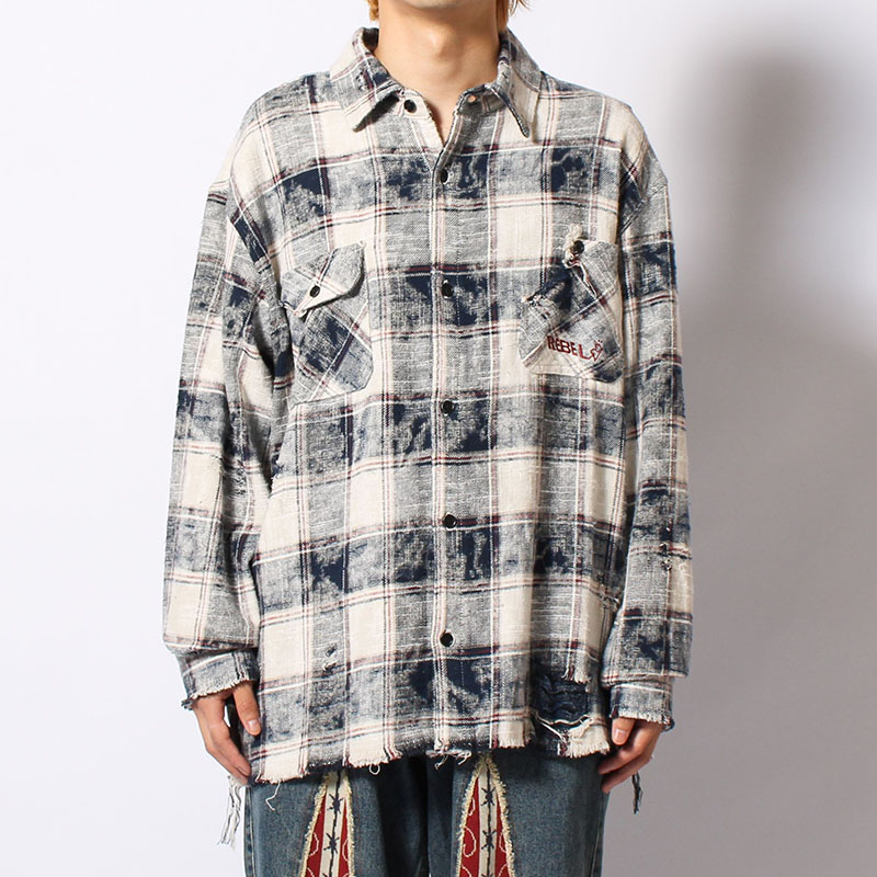 REVERSIBLE CHECK SHIRTS -2.COLOR-