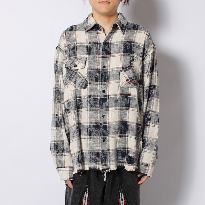 REVERSIBLE CHECK SHIRTS -2.COLOR-