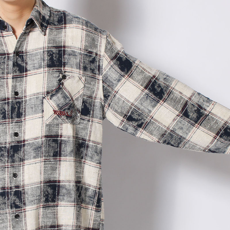 REVERSIBLE CHECK SHIRTS -2.COLOR-