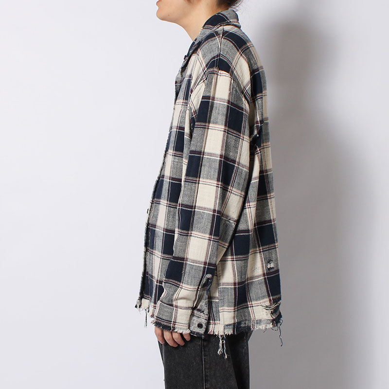 REVERSIBLE CHECK SHIRTS -2.COLOR-