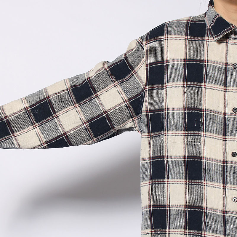 REVERSIBLE CHECK SHIRTS -2.COLOR-