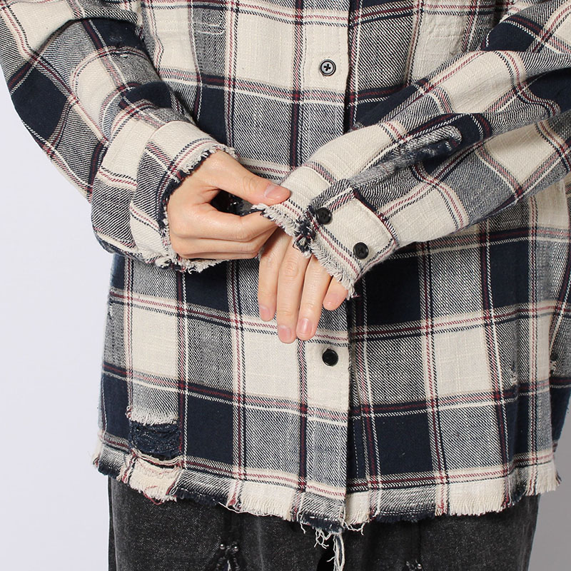 REVERSIBLE CHECK SHIRTS -2.COLOR-