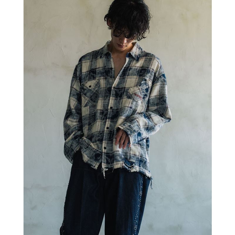 REVERSIBLE CHECK SHIRTS -2.COLOR-