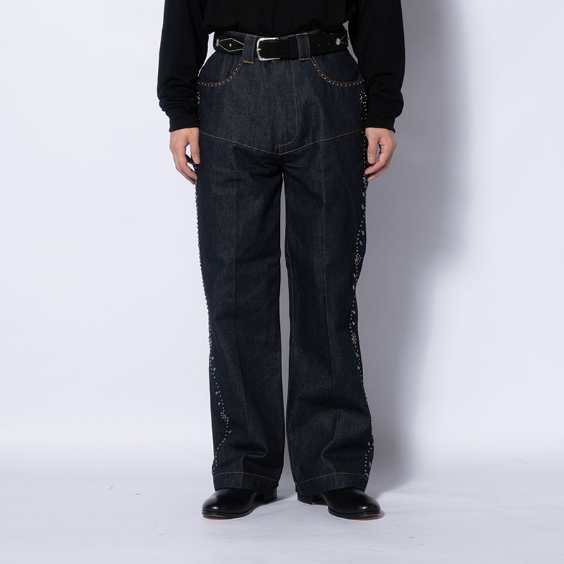 FLOWER STUDS PANTS -3.COLOR-