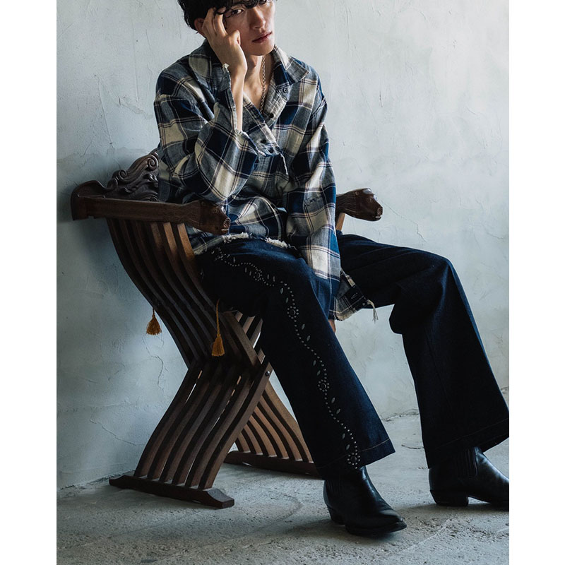 FLOWER STUDS PANTS -3.COLOR-