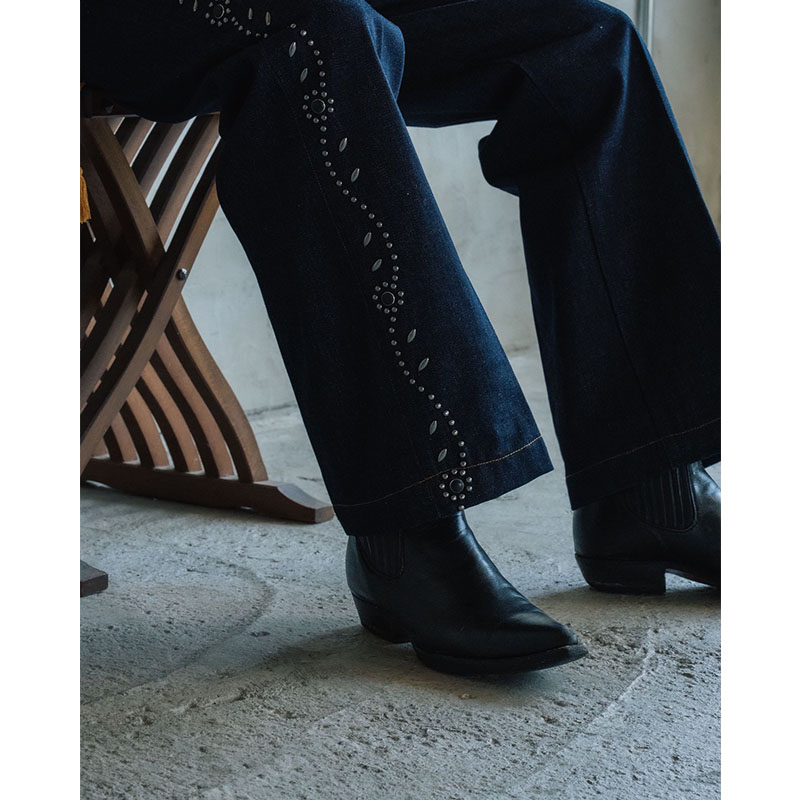 FLOWER STUDS PANTS -3.COLOR-