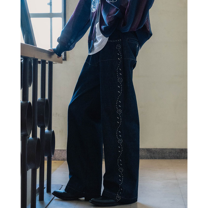 FLOWER STUDS PANTS -3.COLOR-