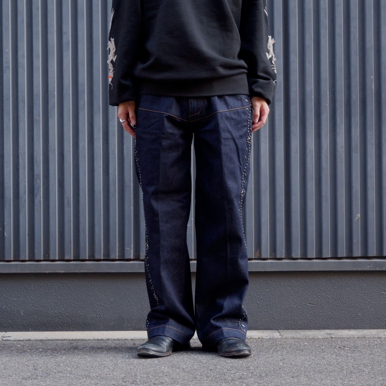 FLOWER STUDS PANTS -3.COLOR-