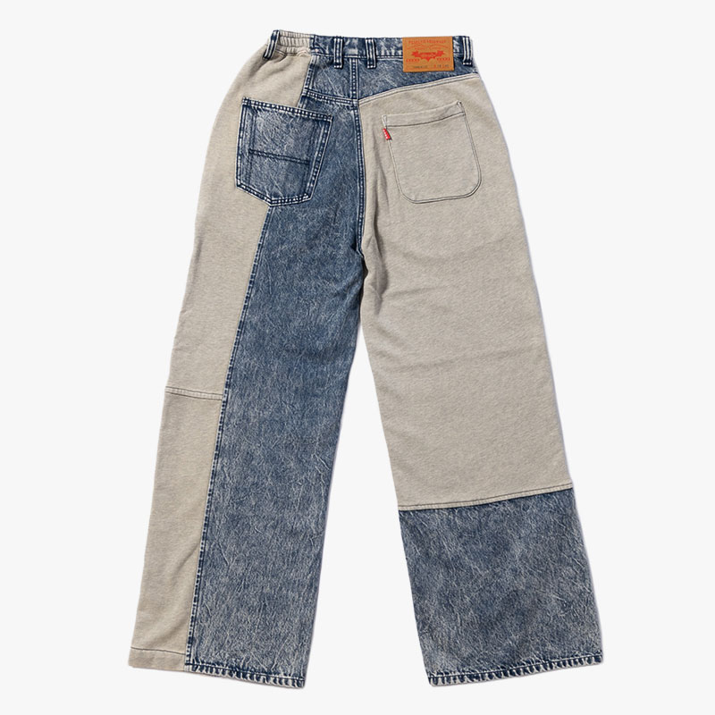 SWEAT DOCKING DENIM PANTS -3.COLOR-
