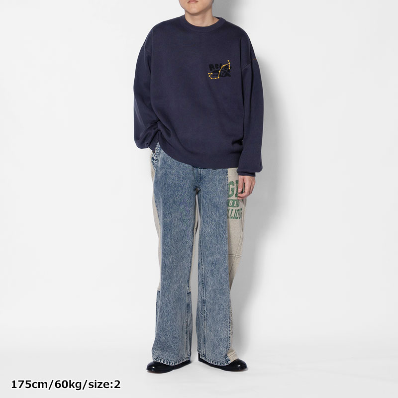 SWEAT DOCKING DENIM PANTS -3.COLOR-
