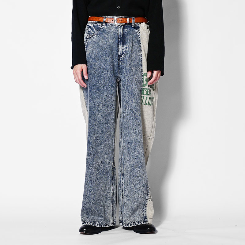 SWEAT DOCKING DENIM PANTS -3.COLOR-