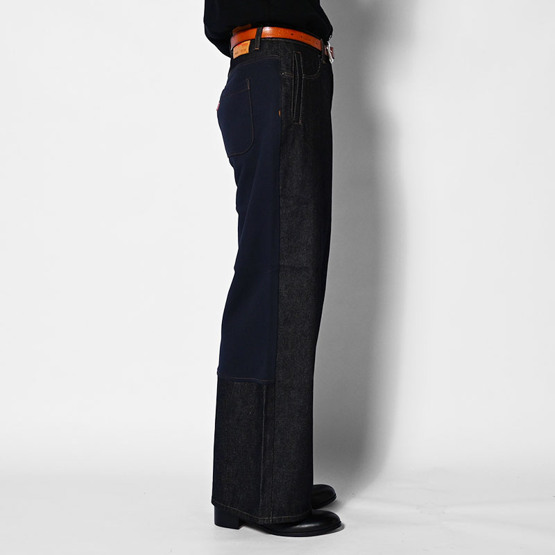 SWEAT DOCKING DENIM PANTS -3.COLOR-