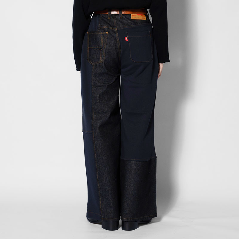 SWEAT DOCKING DENIM PANTS -3.COLOR-
