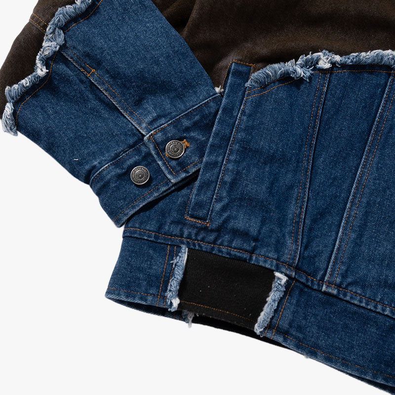 DENIM DOCKING VELVETEEN SOUVENIR JACKET -2.COLOR-